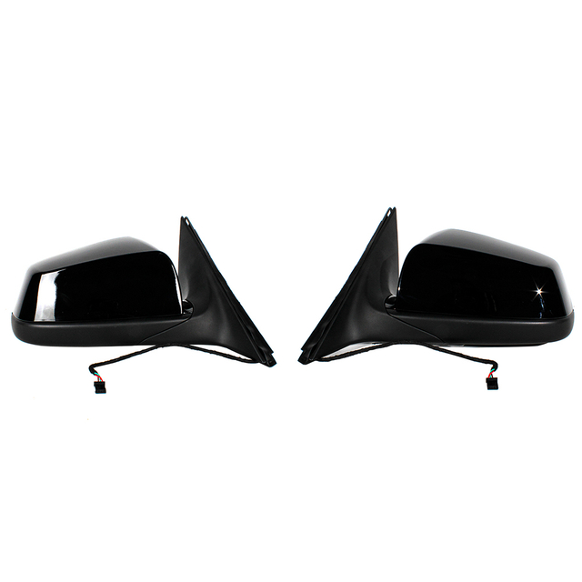 Заднее зеркало в сборе Для BMW E60 E61 LCI 2008-2010 Черная краска Средняя конфигурация
